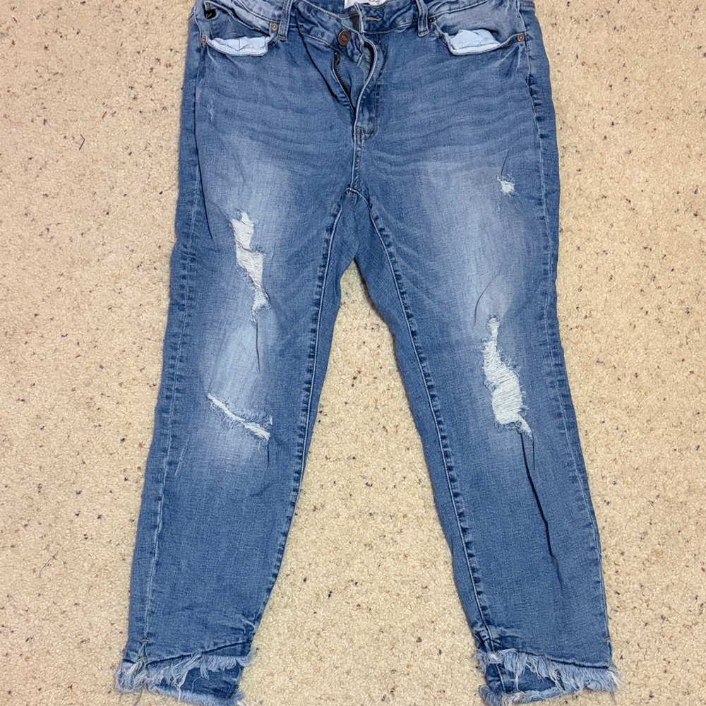 KanCan Light Blue Distressed Skinny Jeans